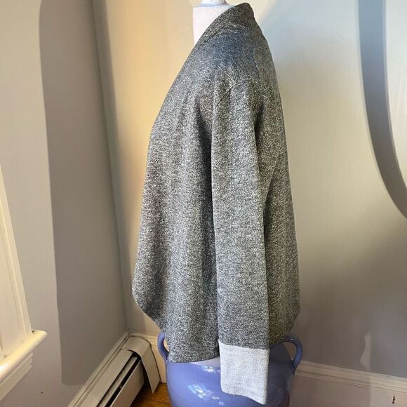 Cyrus Open Waterfall Lyn Sweater, M. Heather Grey - Picture 5 of 11